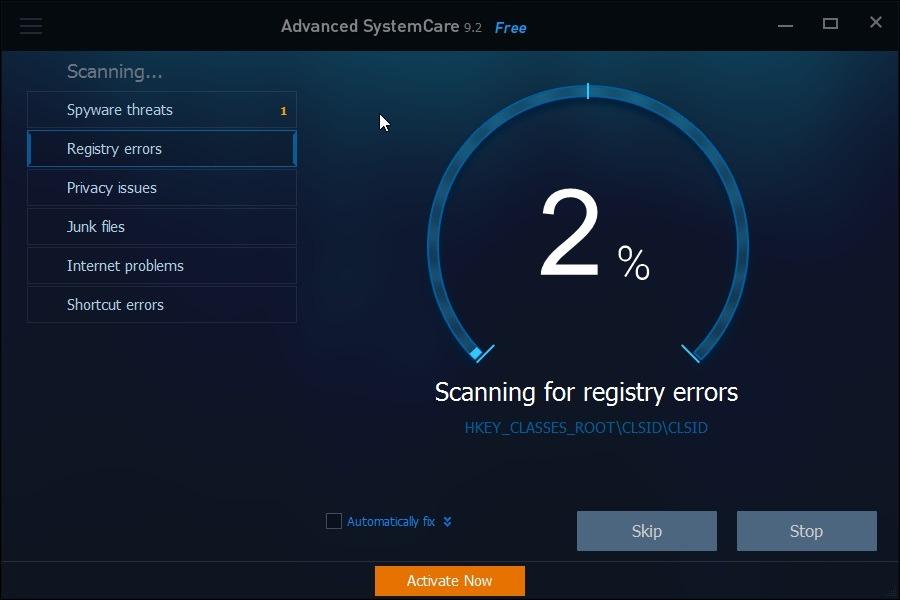 advanced systemcare surfing protection